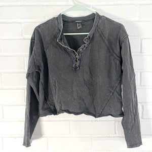 🎉4 FOR $10🎉 FOREVER 21 Acid Wash Crop Top